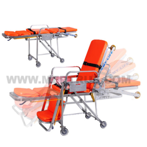 Barella per sedia a rotelle pieghevole per ambulanza medica approvata CE/ISO (MT02020002)