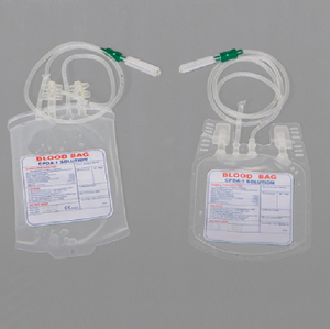 CPDA-1 approvato CE/ISO, sacca per sangue arrotolata doppia sacca da 500 ml (MT58071515)